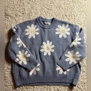 HYFVE Powder Blue Daisy Crewneck Sweater